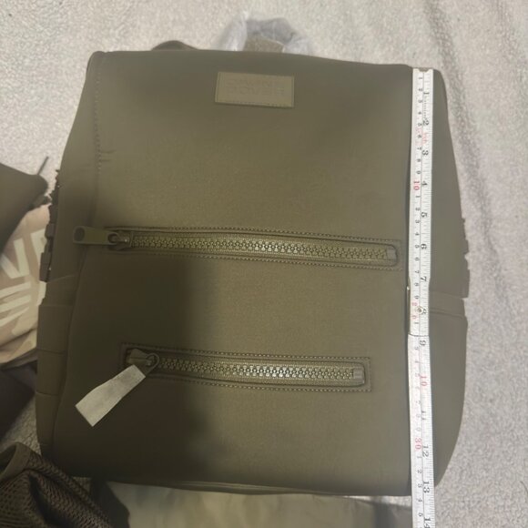 Dagne Dover Indi Olive Green Neoprene Diaper Backpack With Changing Mat NWOT - Picture 13 of 13